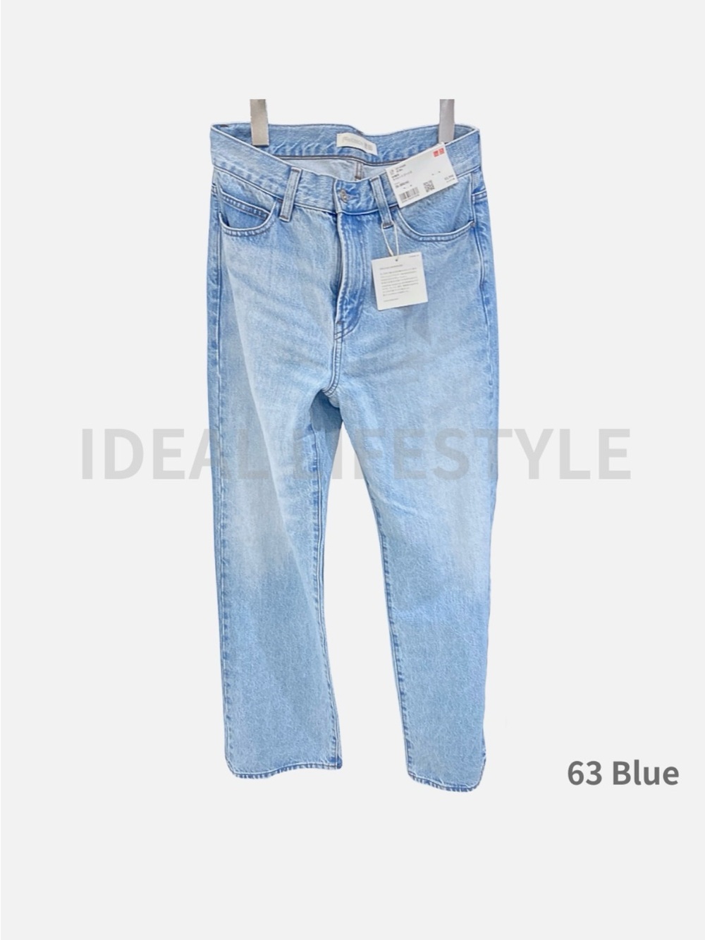 Uniqlo JW Anderson Light Blue 63 Women's Straight Jeans 26x31 inch